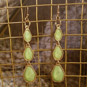 Jade colored earrings 💎